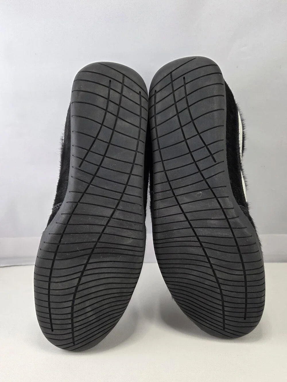 Steve Madden Dobson Black Calf Hair Sneakers Size 7